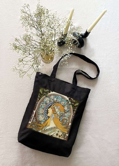 Torba z naszywką Zodiak Alfons Mucha