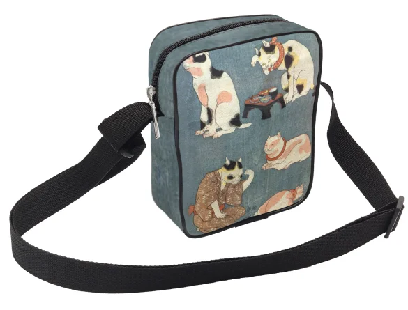 Torba Listonoszka Przysłowia Ilustrowane przez Koty Utagawa Kuniyoshi