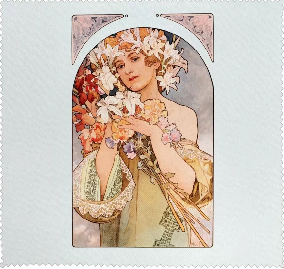 Ściereczka do okularów Kwiat Alfons Mucha