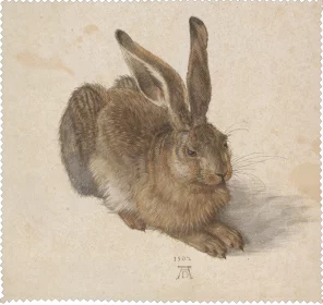 Ściereczka do okularów Młody zając Albrecht Dürer