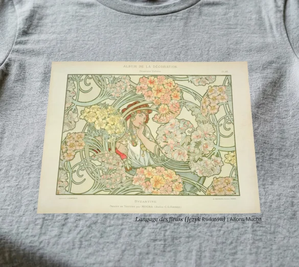 Bluzka damska Langage des fleurs (Język kwiatów) Alfons Mucha