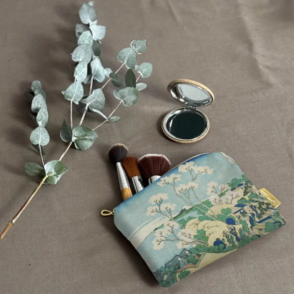 Kosmetyczka mini Wzgórze Goten w Shinagawa nad Tokaido Katsushika Hokusai