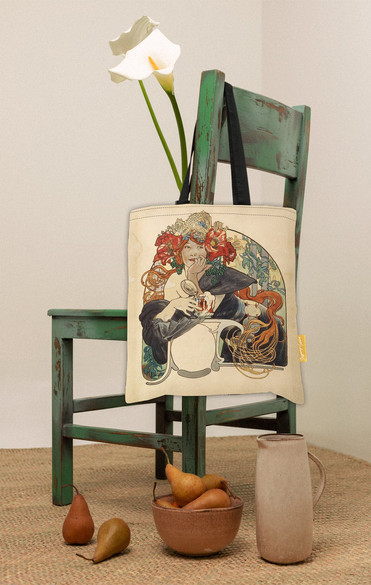 Torba na ramię Bières De La Meuse (Piwo z mezy) Alfons Mucha