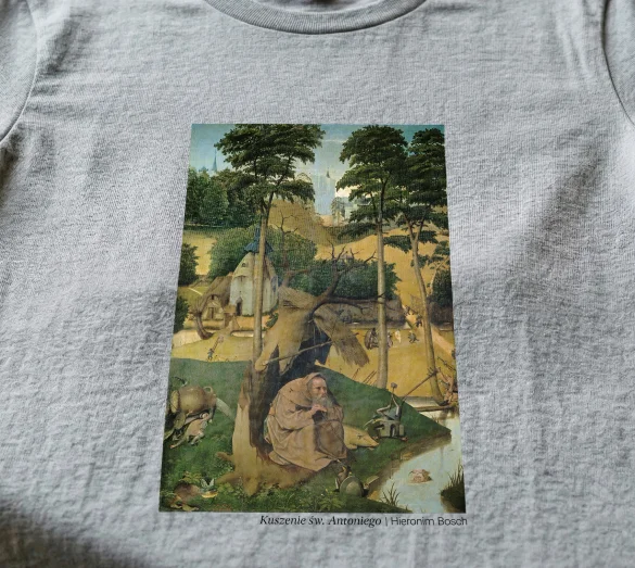 Koszulka z nadrukiem Kuszenie św. Antoniego Hieronim Bosch