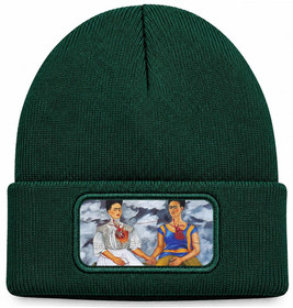 Czapka zimowa Dwie Fridy Frida Kahlo – zielona
