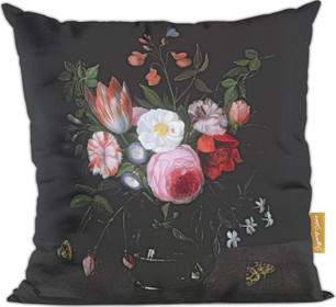 Poduszka Wiosenne kwiaty w szklanym wazonie Jan van Kessel (starszy)