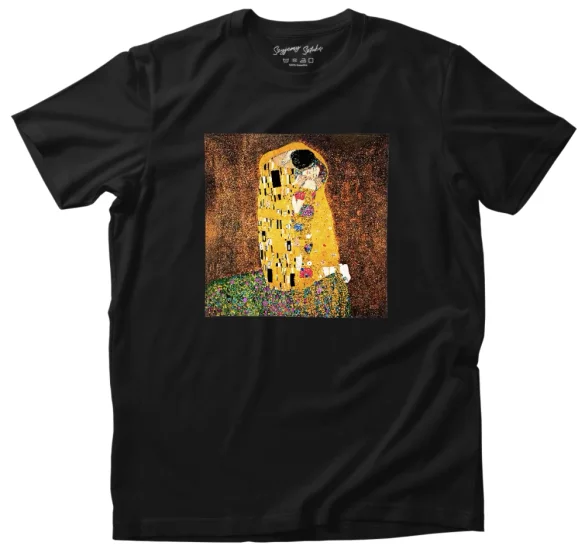 Koszulka z naszywką Pocałunek Gustav Klimt