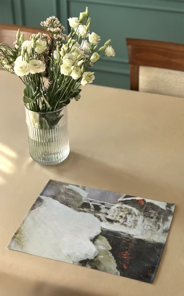 Podkładka na stół Młyn zimą Ferdynand Ruszczyc