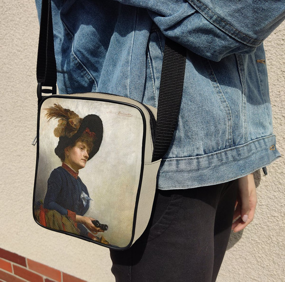 Torba listonoszka Kobieta z lornetką Anna Bilińska-Bohdanowiczowa