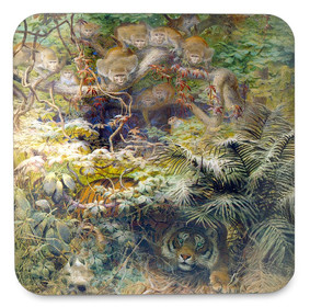 Podkładka pod kubek Row in the Jungle Joseph Wolf