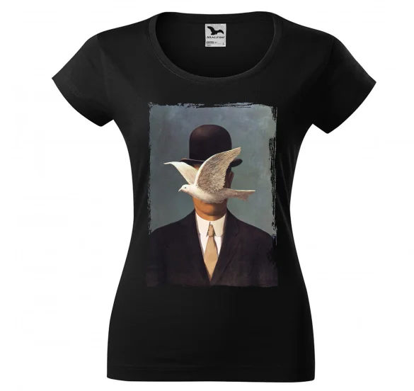 Bluzka damska Mężczyzna w meloniku René Magritte