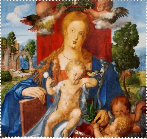 Ściereczka do okularów Madonna i Dzieciątko z czyżykiem Albrecht Dürer