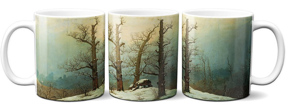 Kubek Dolmen w śniegu Caspar David Friedrich