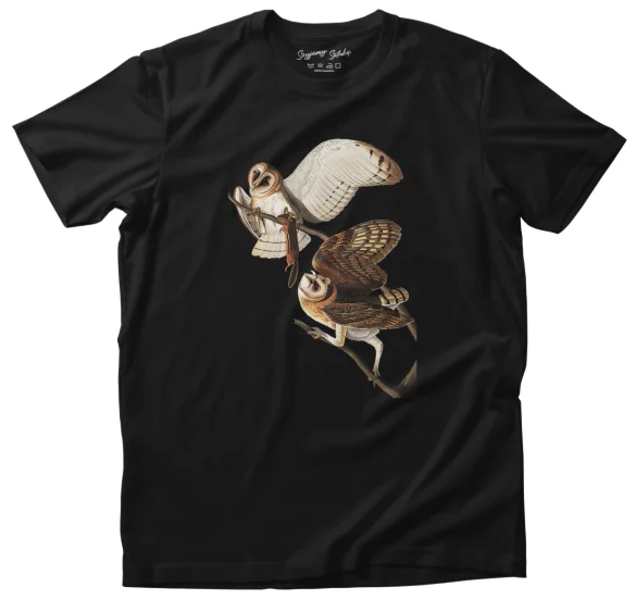 Koszulka Barn Owl, Tyto Alba James Audubon