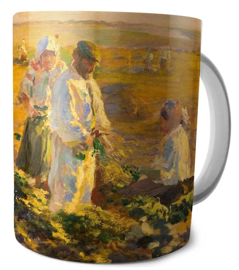 Kubek Kopanie buraków Leon Wyczółkowski