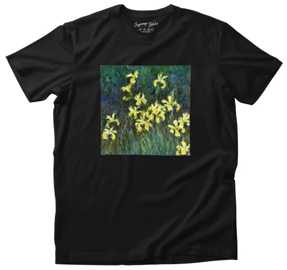 Koszulka z naszywką Irysy Claude Monet