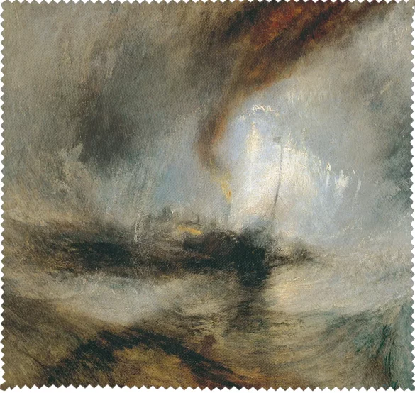 Ściereczka do okularów Śnieżyca: Parowiec na wejściu do portu William Turner