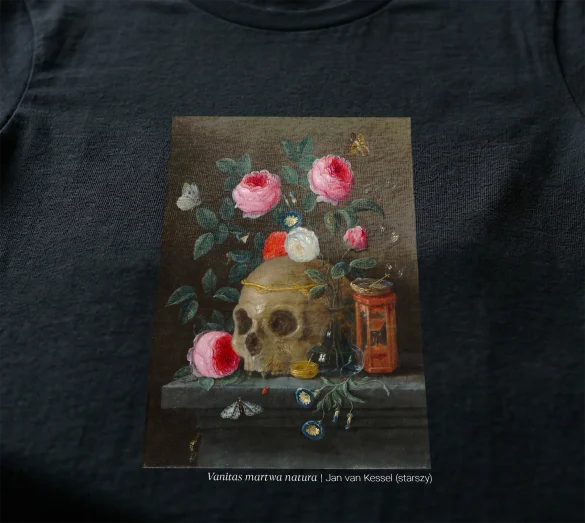 Koszulka z nadrukiem Vanitas martwa natura Jan van Kessel (starszy)