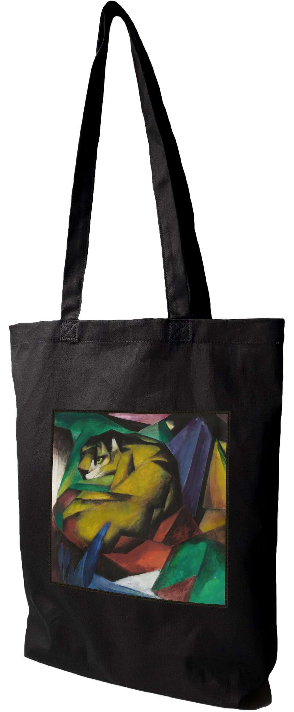 Torba z naszywką Tygrys Franz Marc, Czarna