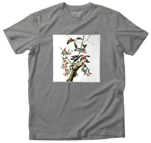 Koszulka z naszywką Downy Woodpecker  James Audubon