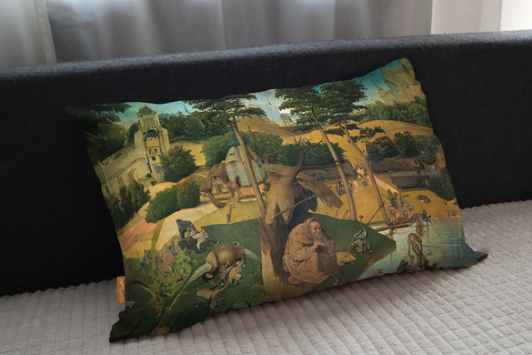 Poduszka Kuszenie św. Antoniego Hieronim Bosch