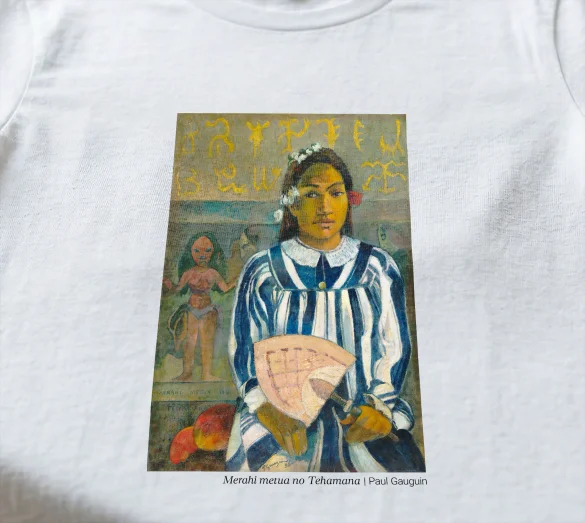 Koszulka z nadrukiem Merahi metua no Tehamana Paul Gauguin