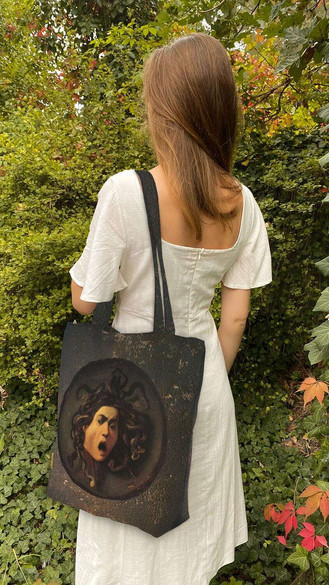 Torba na ramię shopper Głowa meduzy Caravaggio