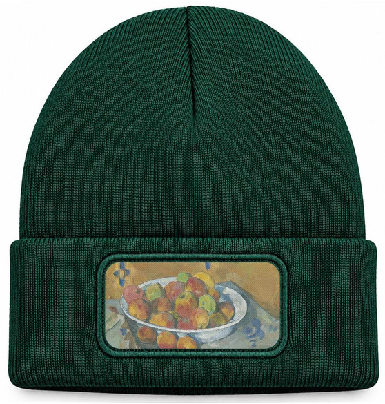 Czapka zimowa Talerz Jabłek Paul Cezanne – zielona