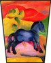 Ekran Mały niebieski koń Franz Marc