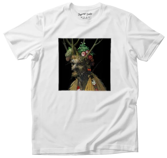 Koszulka z naszywką Cztery pory roku w jednej głowie Giuseppe Arcimboldo