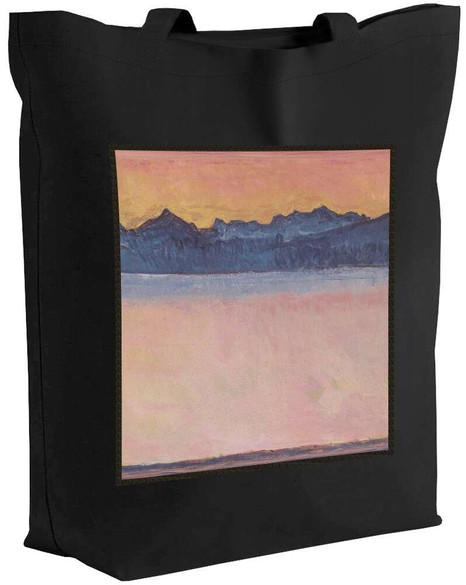 Torba z naszywką Genfersee mit Mont-Blanc im Morgenrot Ferdinand Hodler