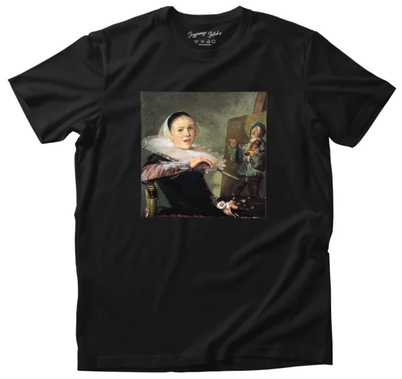 Koszulka z naszywką Autoportret Judith Leyster