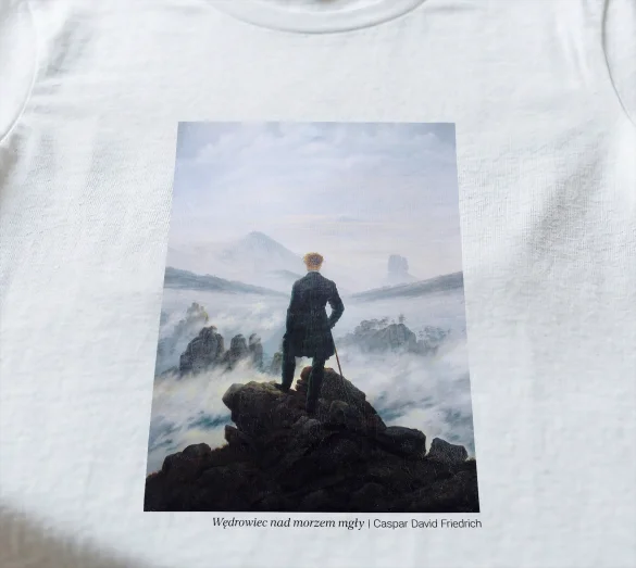 Bluzka damska Wędrowiec nad morzem mgły Caspar David Friedrich