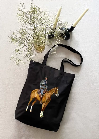 Torba bawełniana Józef Piłsudski na Kasztance Wojciech Kossak