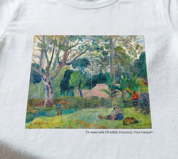Koszulka z nadrukiem Te raau rahi (Wielkie Drzewo) Paul Gauguin