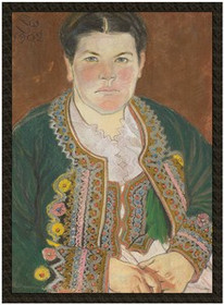 Naszywka Portret żony w serdaku Stanisław Wyspiański
