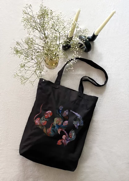 Torba bawełniana Kompozycja fantastyczna, Wizja z maskami Witkacy