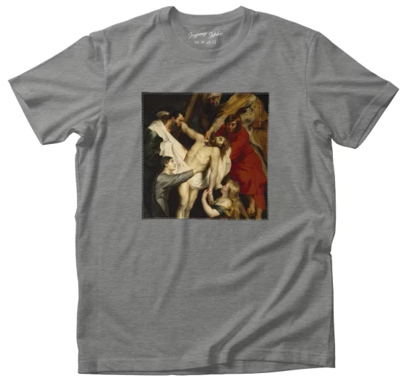Koszulka z naszywką Zdjęcie z krzyża Peter Paul Rubens