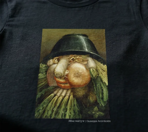 Koszulka z nadrukiem Misa warzyw Giuseppe Arcimboldo