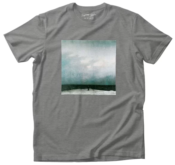 Koszulka z naszywką Mnich na brzegu morza Caspar David Friedrich