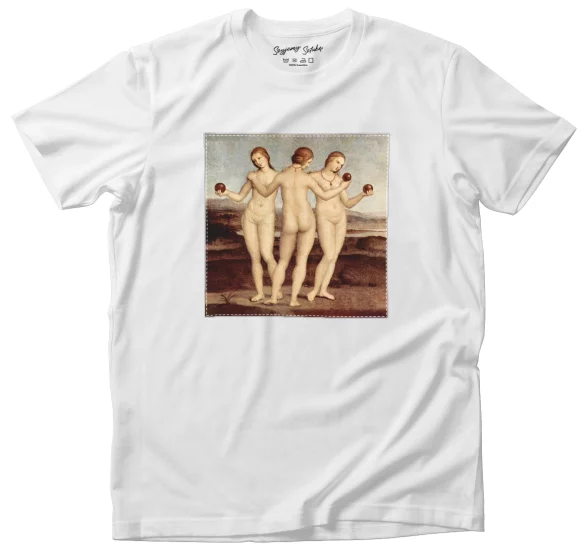 Koszulka z naszywką Trzy gracje Rafael Santi