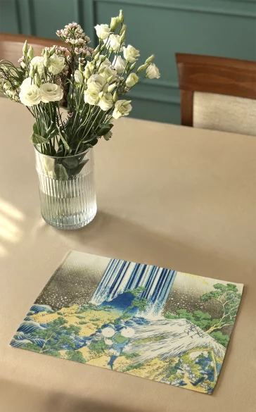 Podkładka na stół Wodospady Yoro w prowincji Mino Katsushika Hokusai