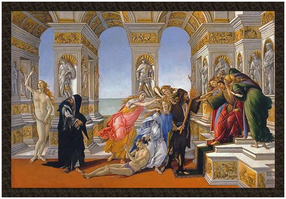 Naszywka Oszczerstwo według Apellesa Sandro Botticelli