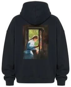Bluza oversize W oknie Anna Bilińska-Bohdanowiczowa