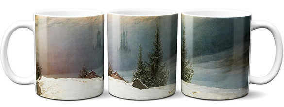 Kubek Pejzaż zimowy Caspar David Friedrich