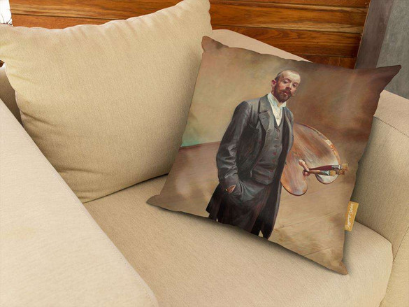 Poduszka Autoportret z paletą Jacek Malczewski