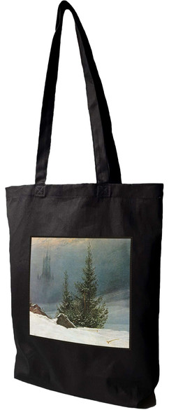 Torba z naszywką Pejzaż zimowy Caspar David Friedrich