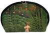 Woman Walking in an Exotic Forest