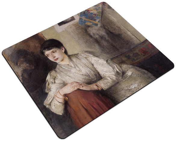 Podkładka Portret kobiety w białej sukni Olga Boznańska 24x19cm