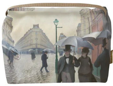 Kosmetyczka kuferek Paryż. Deszczowy dzień Gustave Caillebotte